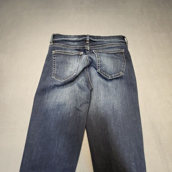 Gap 1969 Jeans Womens Size 25 Blue True Skinny Distressed Stretch Denim - Picture 10 of 12